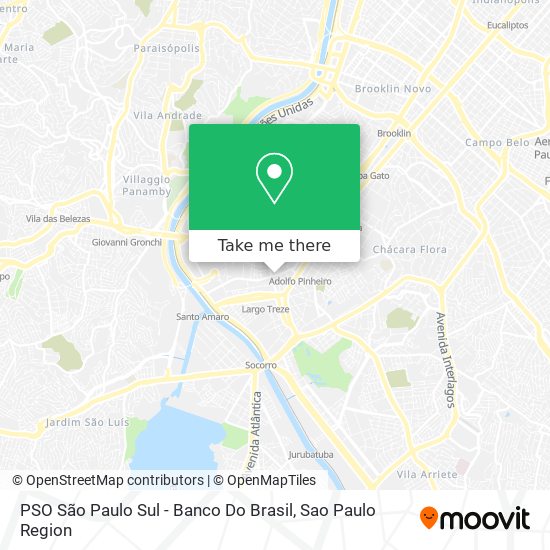 Mapa PSO São Paulo Sul - Banco Do Brasil