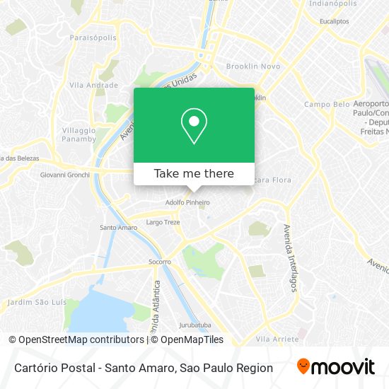 Cartório Postal - Santo Amaro map