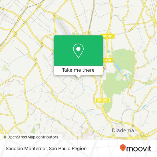 Sacolão Montemor map
