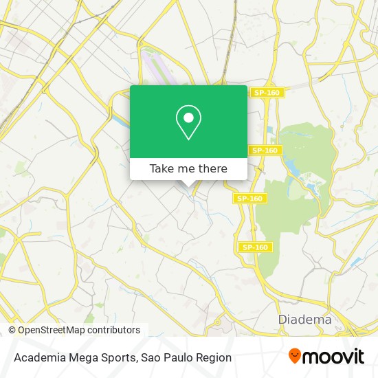 Mapa Academia Mega Sports