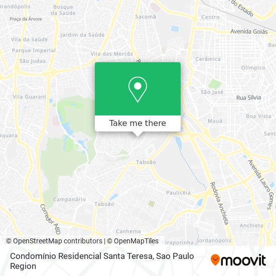 Mapa Condomínio Residencial Santa Teresa