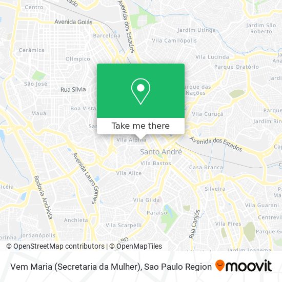 Vem Maria (Secretaria da Mulher) map