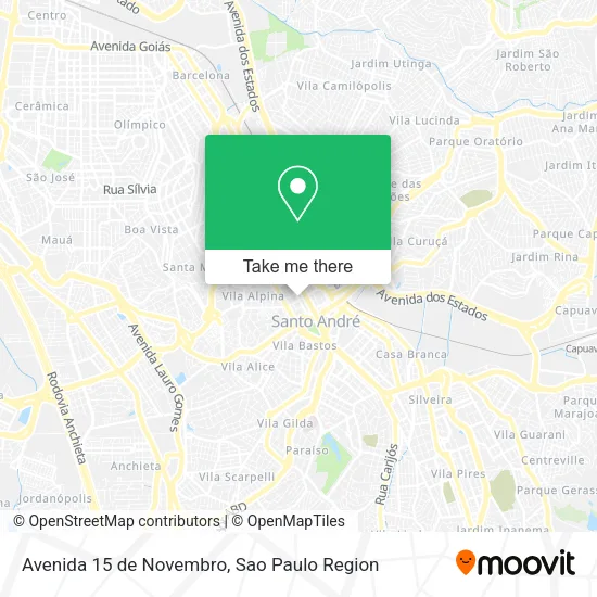 Avenida 15 de Novembro map