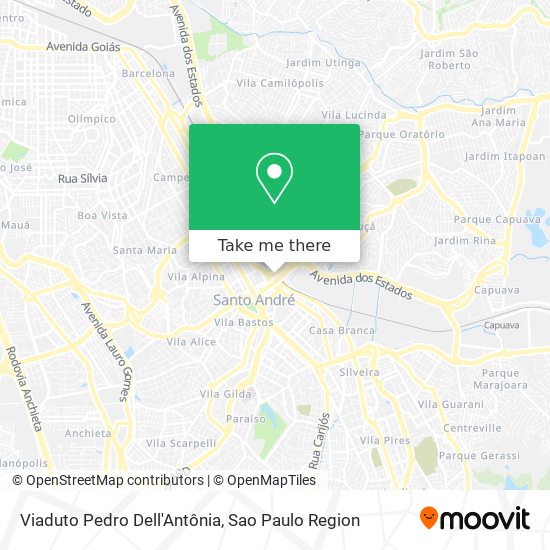 Viaduto Pedro Dell'Antônia map