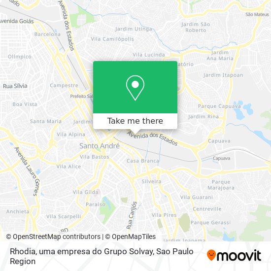 Rhodia, uma empresa do Grupo Solvay map