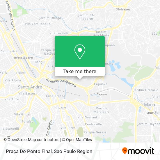 Praça Do Ponto Final map