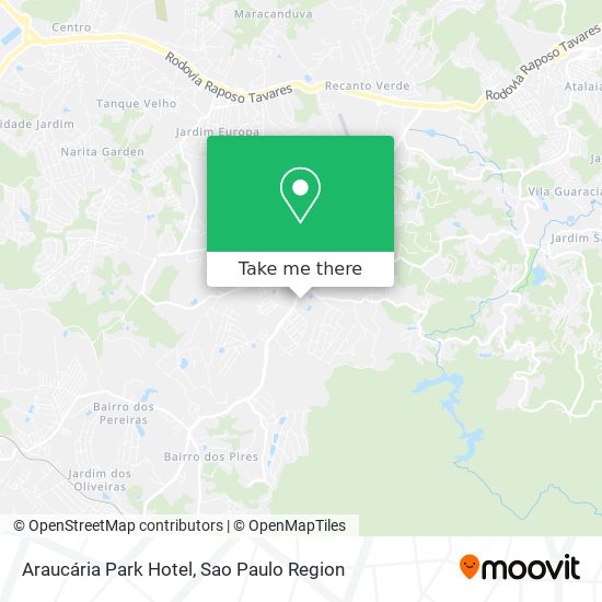 Araucária Park Hotel map