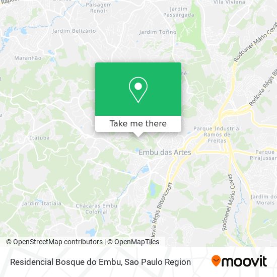 Residencial Bosque do Embu map