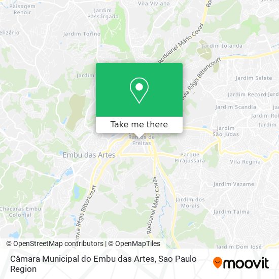 Câmara Municipal do Embu das Artes map