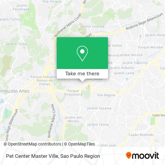 Mapa Pet Center Master Ville