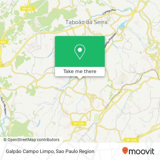 Galpão Campo Limpo map