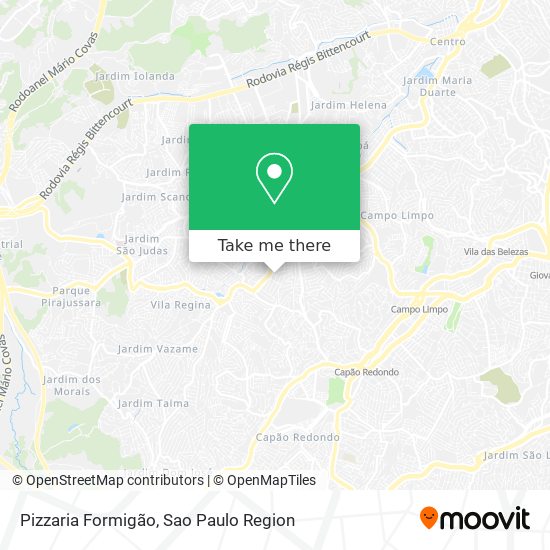 Pizzaria Formigão map