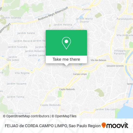 Mapa FEIJAO de CORDA CAMPO LIMPO