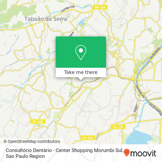 Mapa Consultório Dentário - Center Shopping Morumbi Sul