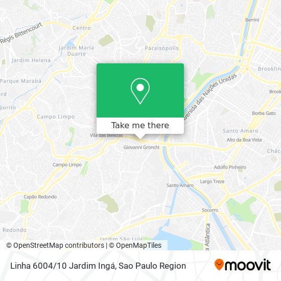 Mapa Linha 6004/10 Jardim Ingá