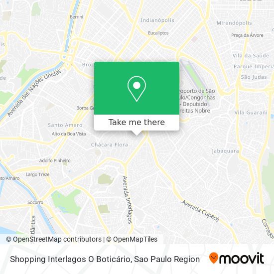 Shopping Interlagos O Boticário map