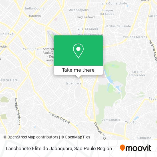 Lanchonete Elite do Jabaquara map