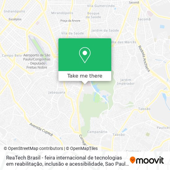 Mapa ReaTech Brasil - feira internacional de tecnologias em reabilitação, inclusão e acessibilidade