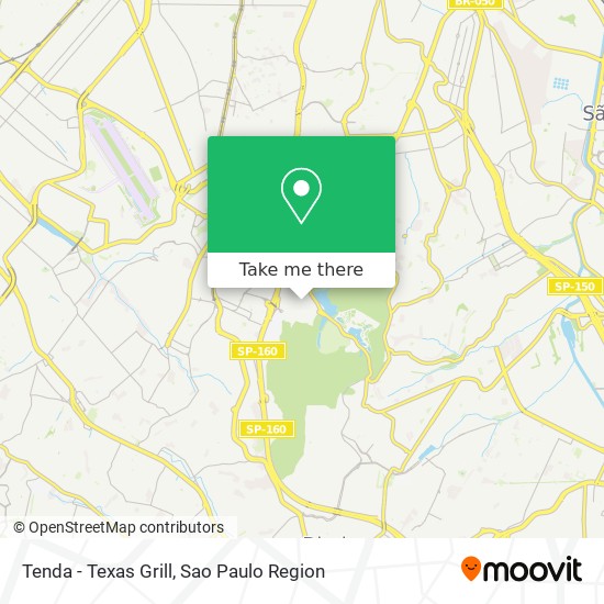 Mapa Tenda - Texas Grill