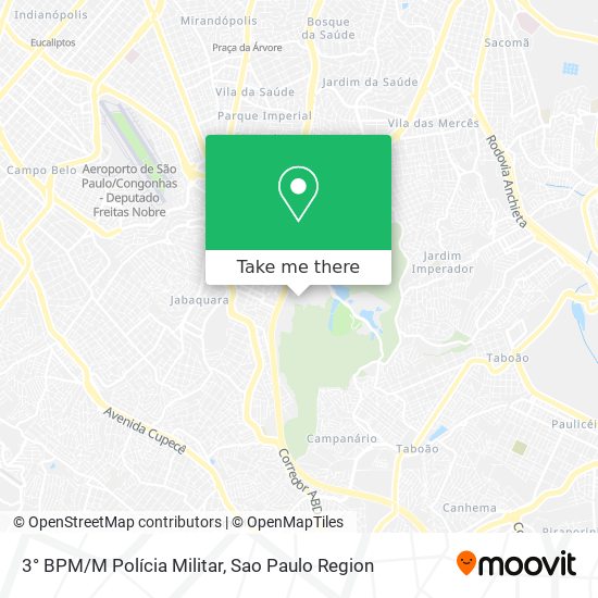 3° BPM/M Polícia Militar map