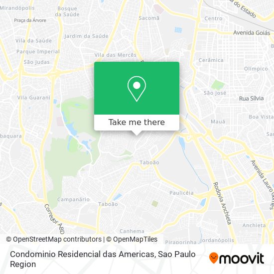 Mapa Condominio Residencial das Americas