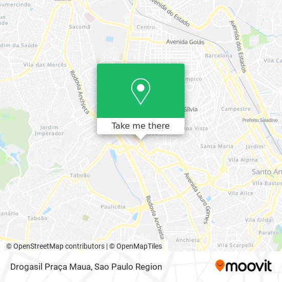 Mapa Drogasil Praça Maua