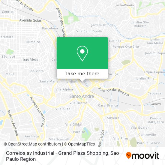 Mapa Correios av Industrial - Grand Plaza Shopping