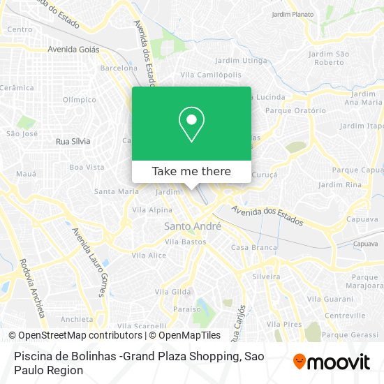 Mapa Piscina de Bolinhas -Grand Plaza Shopping