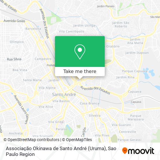 Associação Okinawa de Santo André (Uruma) map