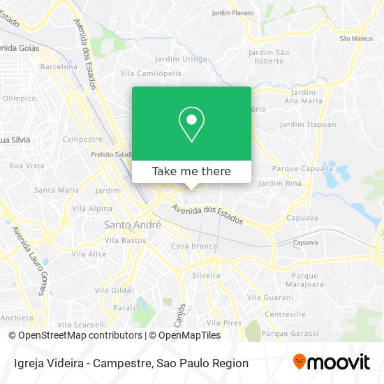 Igreja Videira - Campestre map