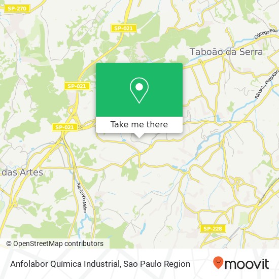 Mapa Anfolabor Química Industrial