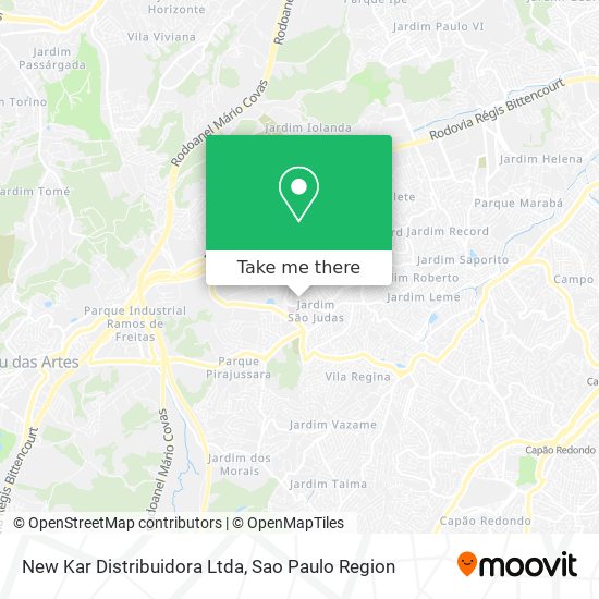 New Kar Distribuidora Ltda map