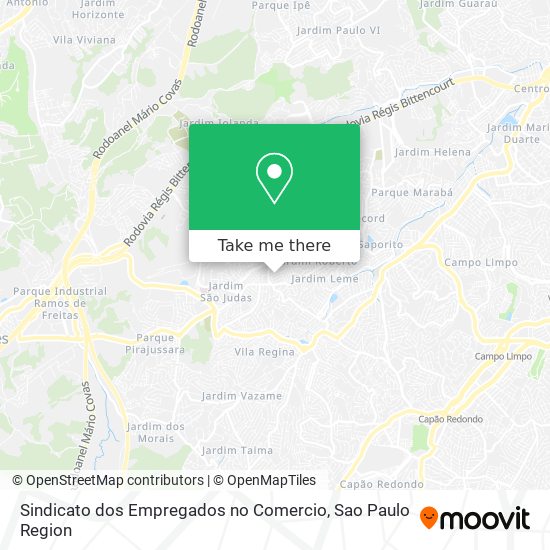 Sindicato dos Empregados no Comercio map