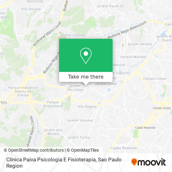 Clínica Paiva Psicologia E Fisioterapia map
