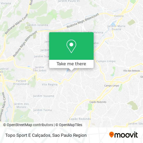 Mapa Topo Sport E Calçados