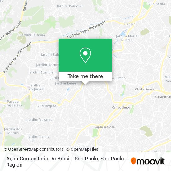 Ação Comunitária Do Brasil - São Paulo map