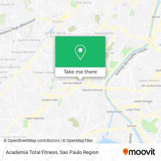 Academia Total Fitness map
