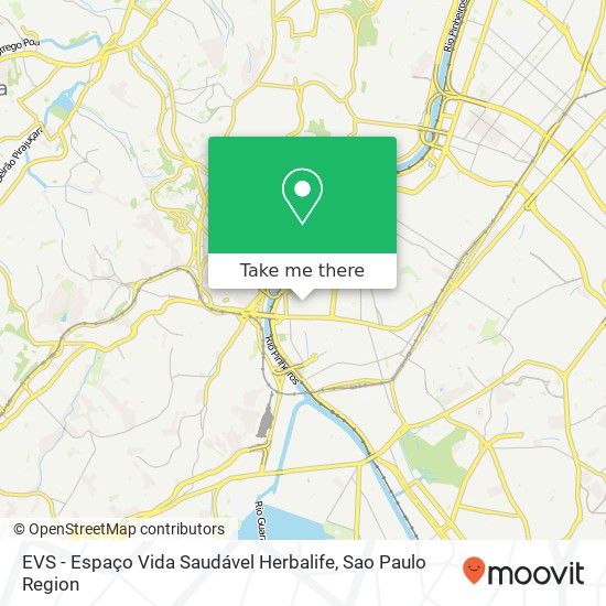 Mapa EVS - Espaço Vida Saudável Herbalife