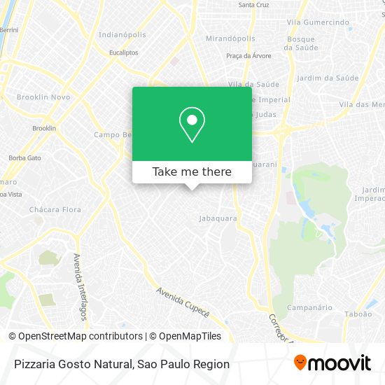 Pizzaria Gosto Natural map