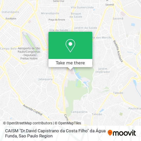 Mapa CAISM "Dr.David Capistrano da Costa Filho" da Água Funda