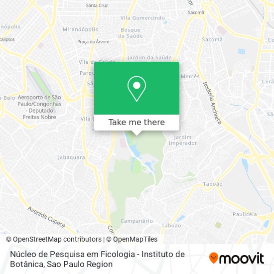 Núcleo de Pesquisa em Ficologia - Instituto de Botânica map