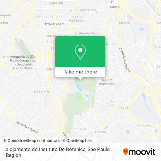 alojamento do Instituto De Bôtanica map