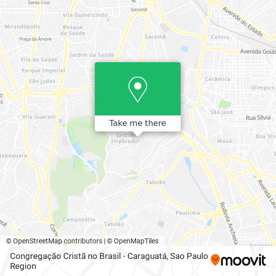 Congregação Cristã no Brasil - Caraguatá map