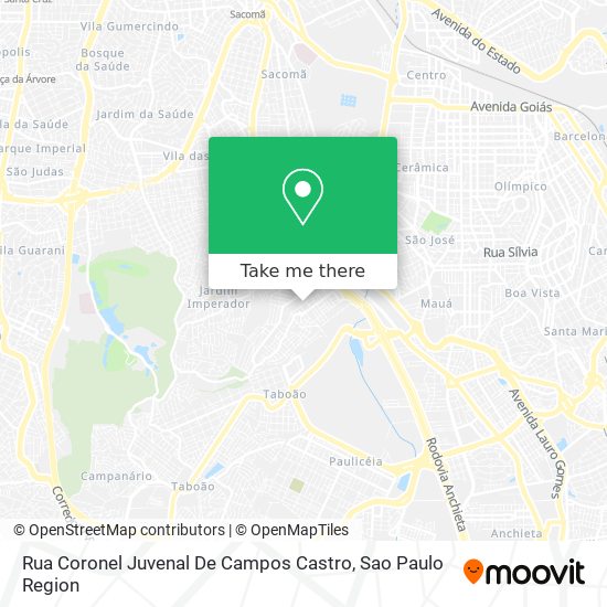 Rua Coronel Juvenal De Campos Castro map