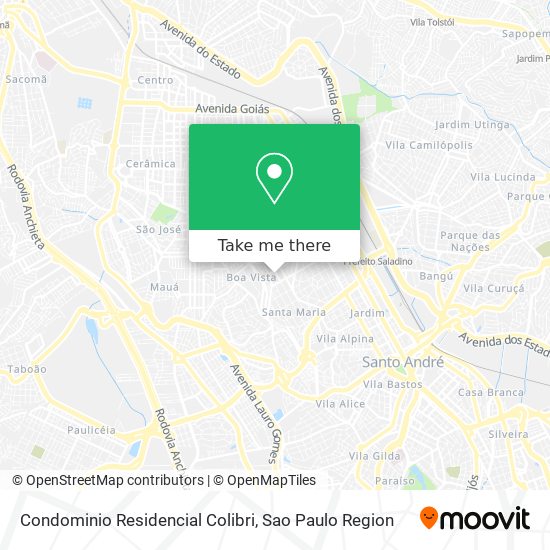 Mapa Condominio Residencial Colibri