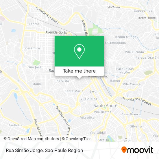 Rua Simão Jorge map
