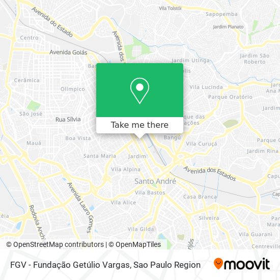 FGV - Fundação Getúlio Vargas map