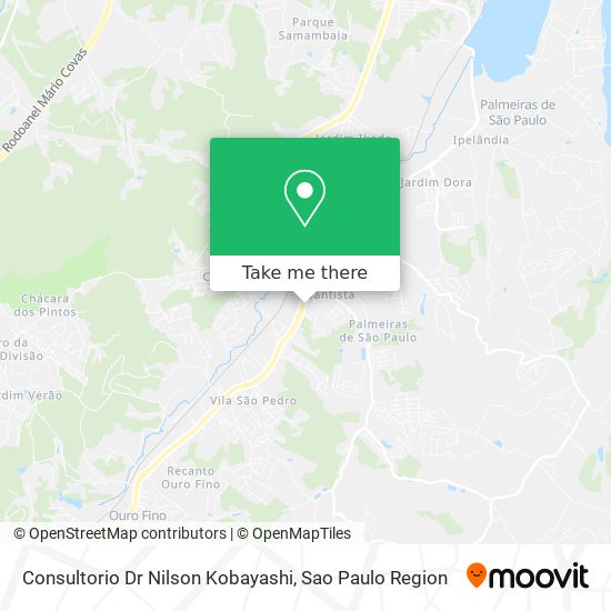 Consultorio Dr Nilson Kobayashi map