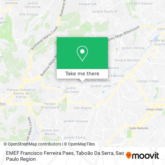 EMEF Francisco Ferreira Paes, Taboão Da Serra map