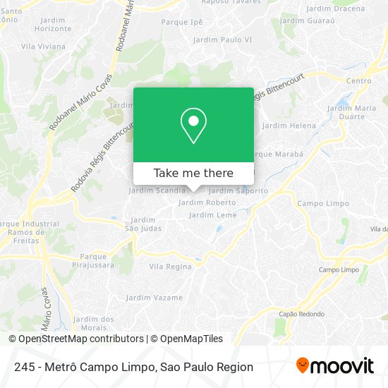 245 - Metrô Campo Limpo map
